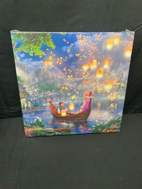 Tangled Thomas Kinkade Studios 14 X 14 Wrapped Canvas Disney - Etsy