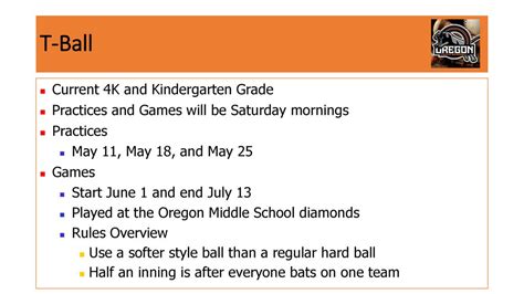 Oregon Youth Baseball – 2019 Season - ppt download