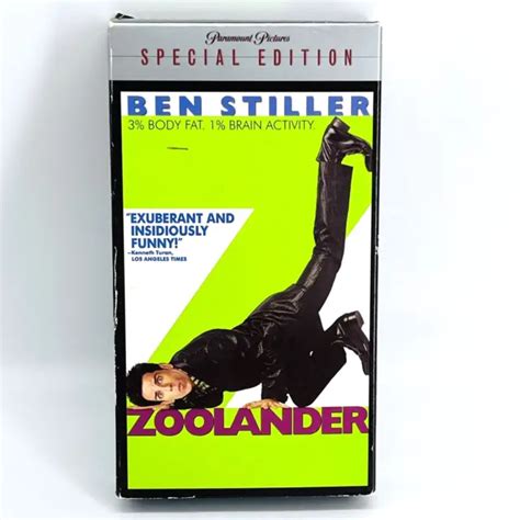 VINTAGE 2002 ZOOLANDER Special Edition Vhs-Ben Stiller & Will Ferrell Comedy $9.99 - PicClick