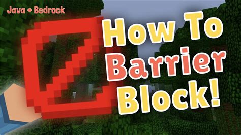 How To Get And Use The Minecraft Barrier Block! Minecraft Tutorial ...