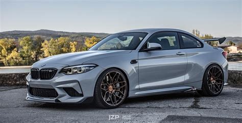 BMW M2 Competition F87 Hockenheim Silver with Bronze Wheelforce CF.2-FF Wheel | Wheel Front