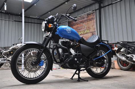 Royal Enfield Modified Modified Thunderbird Cerulean Blue by Eimor ...