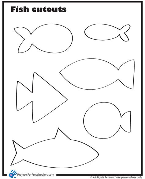 Fish Cut Out Printable - Printable Word Searches