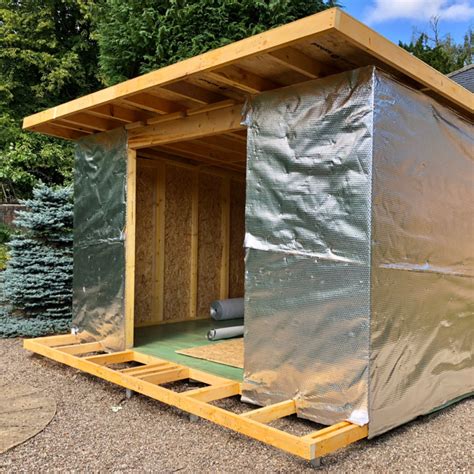 How to build a insulated shed - kobo building