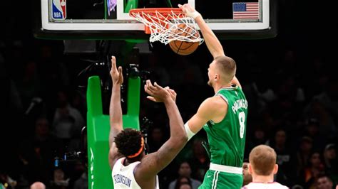 Kristaps Porzingis Sharp in Return, Helps Celtics Top Knicks - Sports ...