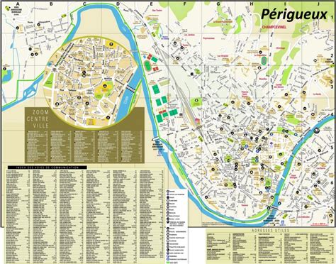 Périgueux Tourist Map - Ontheworldmap.com