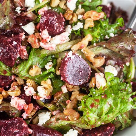 Pickled Beet Salad with Feta and Walnuts Recipe | The Rustic Foodie®