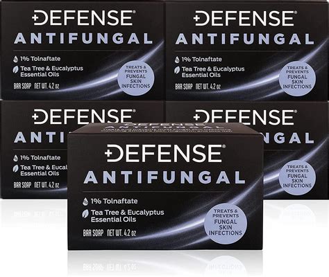 Buy Defense Antifungal Medicated Bar Soap (Pack of 5) | FDA Approved ...