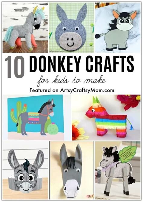 10 Delightful Donkey Crafts for Kids