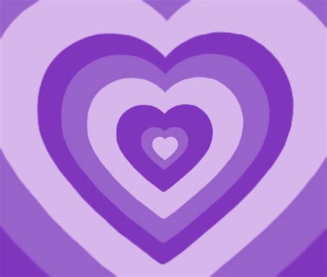 three hearts are arranged in the shape of a heart on a purple and white ...