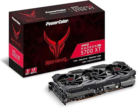 Amazon.com: PowerColor Red Devil AMD Radeon RX 5700 XT 8GB AXRX 5700XT 8GBD6-3DHE/OC : Electronics