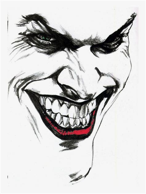 Joker Tattoo Stencil