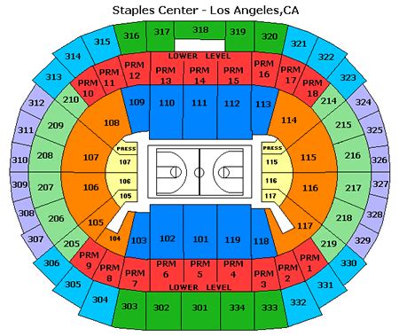 Staples Center tickets and seating chart - Frontrow.com