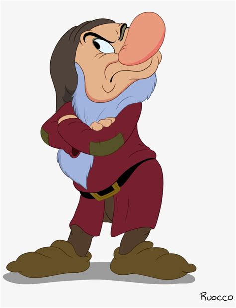 Grumpy Snow White Dwarf Transparent - Snow White And The Seven Dwarfs Transparent PNG ...