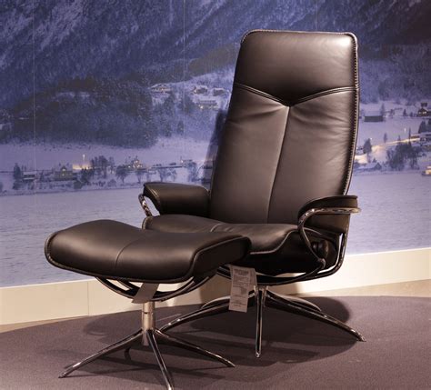 Stressless City High Back Paloma Black Leather by Ekornes - Stressless ...