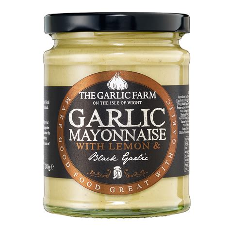 Black Garlic Mayonnaise | The Garlic Farm UK | Isle of Wight