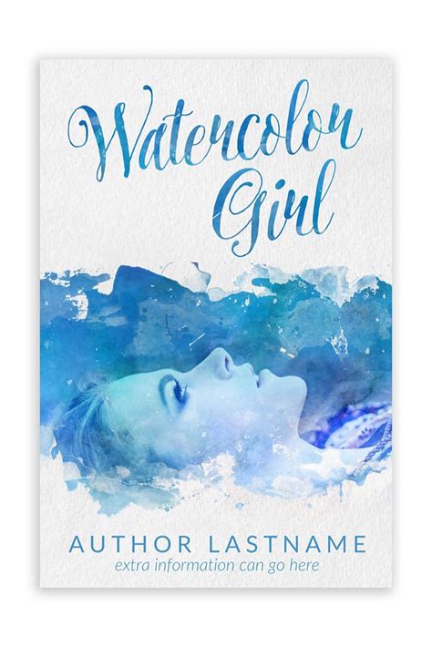 Watercolor Girl: Premium Premade Book Cover. Click the image to visit my site! Premade available ...