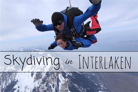 Skydiving in Interlaken - lauren on location