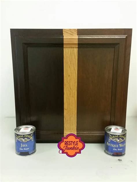 Choosing the Right Dark Gel Stain. Java Gel Stain vs Walnut. | Staining cabinets, Painting ...