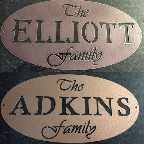 Custom Metal Family Signs