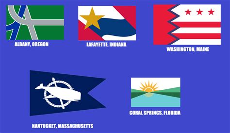 Some interesting, lesser-known US city flags : r/vexillology