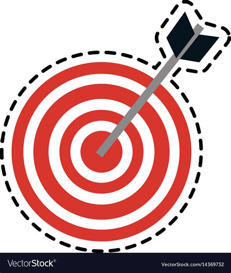 Bullseye or target icon image Royalty Free Vector Image