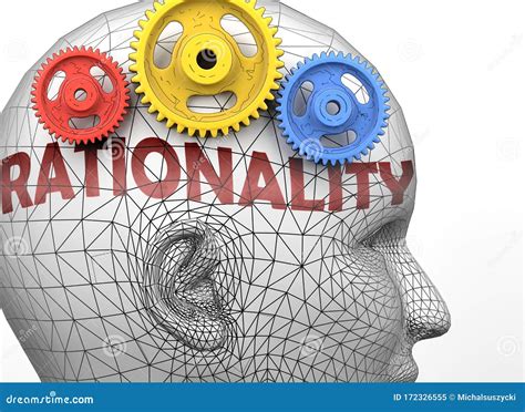 Rationality and Human Mind - Pictured As Word Rationality Inside a Head To Symbolize Relation ...