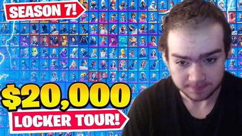 MONGRAAL Shows His FORTNITE SKINS Locker in Season 7 ($20,000 Skin ...