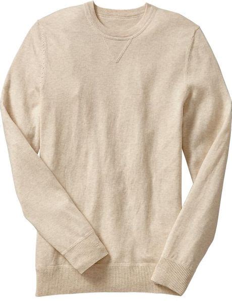 Old Navy Crewneck Sweaters in Beige for Men (Oatmeal) | Lyst