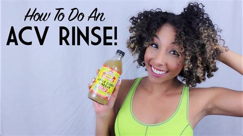 How To Do An ACV Rinse (Apple Cider Vinegar) on Natural Hair ...