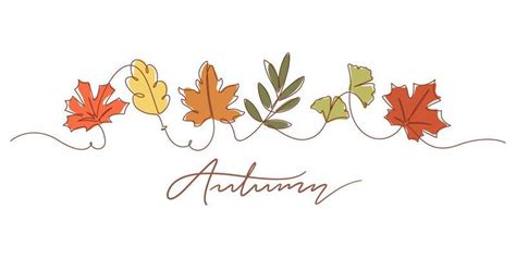 Fall Leaves Line Vector Art, Icons, and Graphics for Free Download