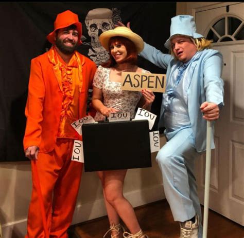 Lloyd Christmas Dumb and Dumber Orange Tuxedo Costume… - Gem