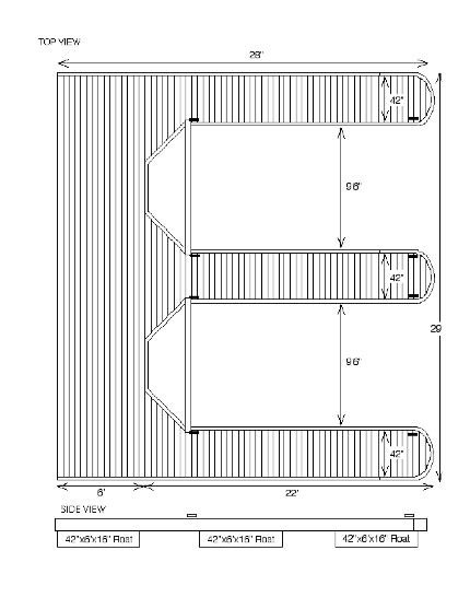 MJS Dock Specifications, Lake Arrowhead Full Service Dock Company