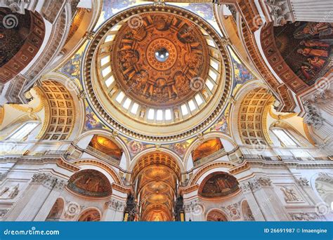 Saint Paul S Cathedral - Interior Details Stock Image - Image of christ ...