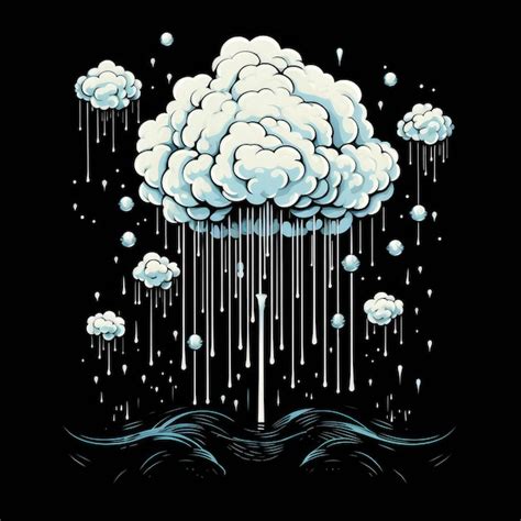 Premium AI Image | rain design graphic for tshirt