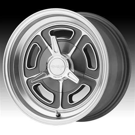 American Racing Vintage VN502 Machined Gray 15x10 5x4.75 -32mm ...