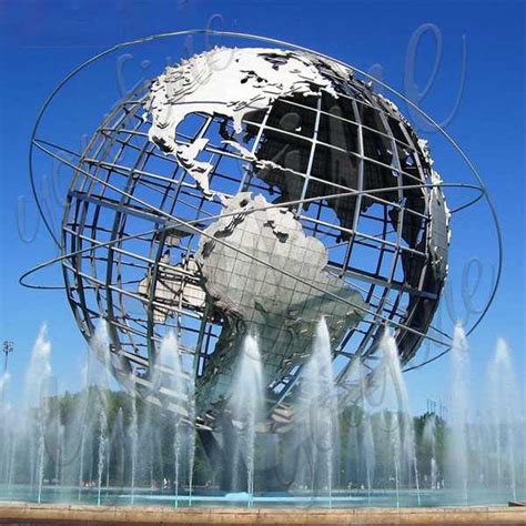 Stainless Steel Large Metal Globe Sculpture - YouFine Sculpture