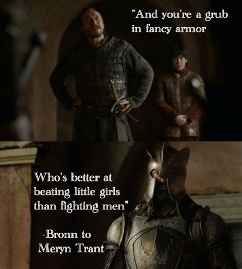 Jerome Flynn as Bronn, Daniel Portman as Podrick Payne and Ian Beattie ...