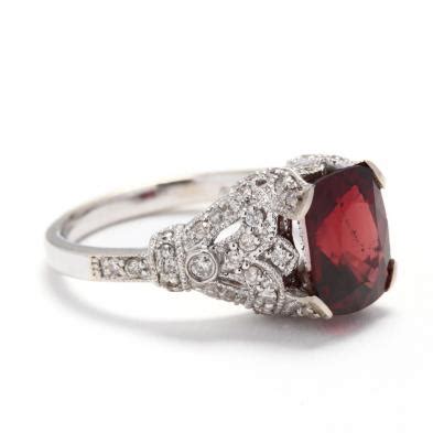 Red Spinel and Diamond Ring | Jennifer's Jewelry LLC