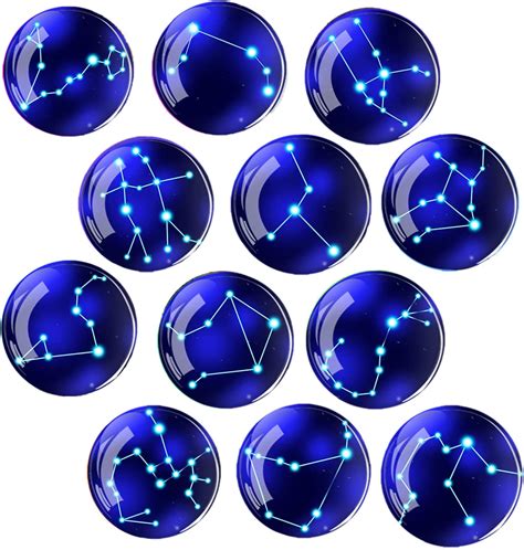 Fridge Stickers 12Pcs Glass Strong Magnetic Refrigerator Magnets, Constellation | eBay