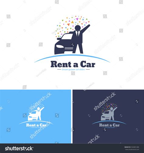 Rent Car Center Vector Icons Logos Stock Vector (Royalty Free) 504081280 | Shutterstock