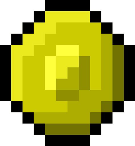 Clipart - Pixel Gold Coin