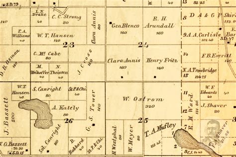 Vintage Martin County Map 1887 Old Map of Martin County | Etsy