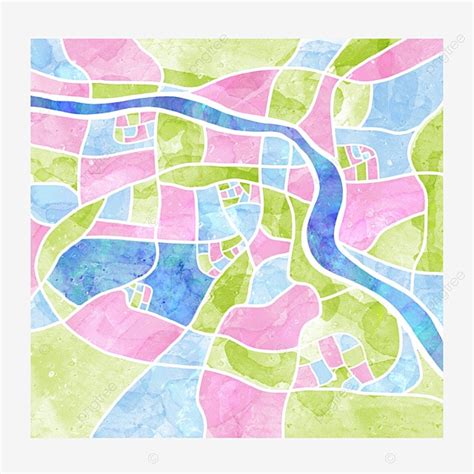 City Maps Hd Transparent, Abstract City Map Xuzhou, Map, Abstract, Color Block PNG Image For ...