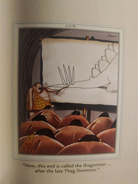 My favorite comic, the origin of the Thagomizer. : r/TheFarSide