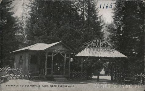 Entrance to Guerneville Park California Postcard