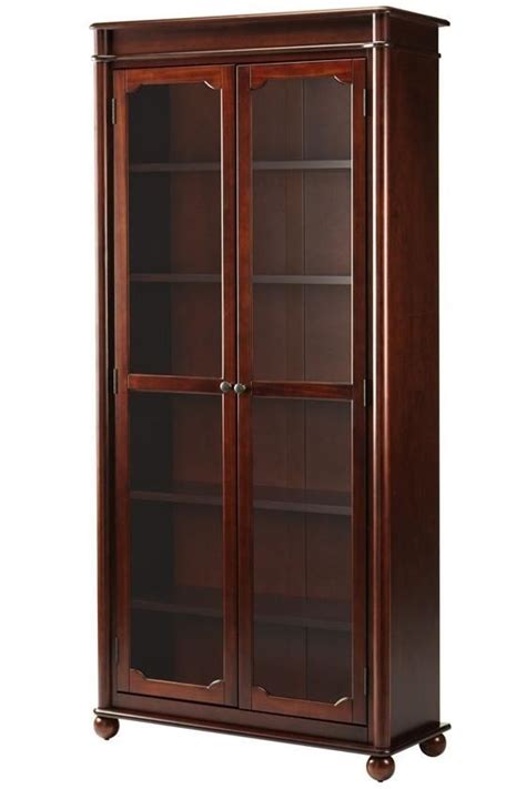 Cherry Bookcases With Doors - Foter