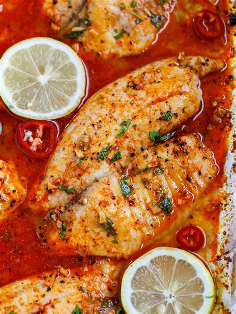 Spicy Lemon Baked Tilapia Recipe – Cookin' with Mima