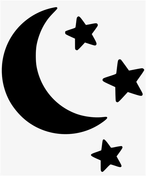 Clipart Black And White Stock Icon Download Onlinewebfonts - Moon And ...