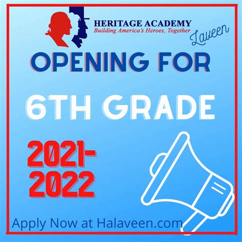 We're Adding 6th Grade! - Heritage AcademyLaveen